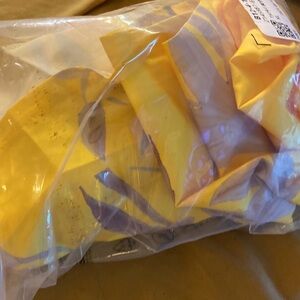 Yellow golf blouse off shoulder sexy size xl new